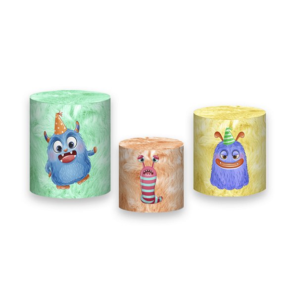 Trio De Capas De Cilindro - Monstros Festeiros 001