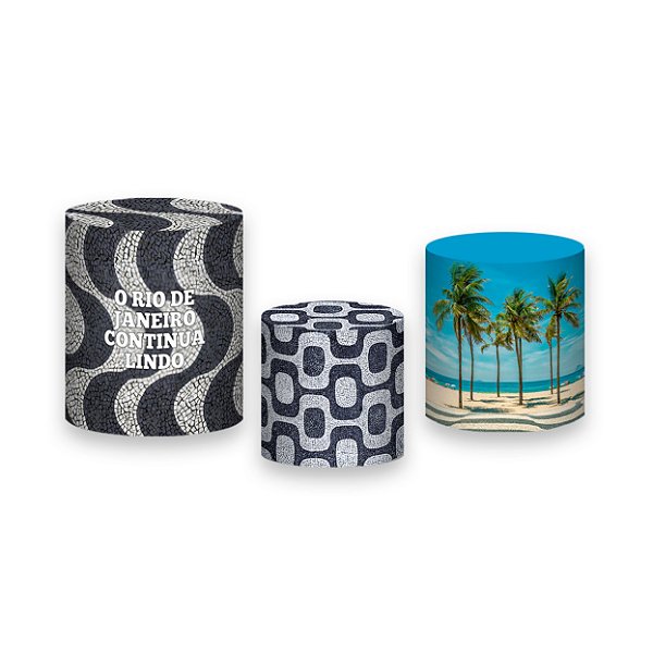 Trio De Capas De Cilindro - Rio de Janeiro Cristo Redentor 003