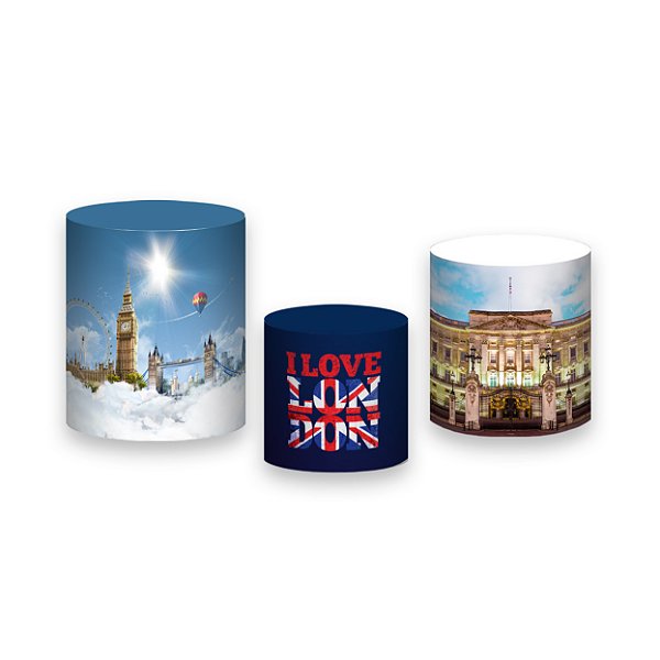 Trio De Capas De Cilindro - Volta ao Mundo Londres Realista 013