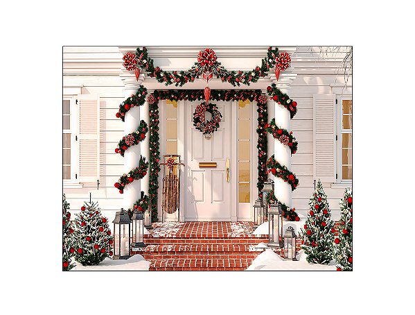 Fundo Fotográfico 1,55 x 1,20 - Fachada Casa Natal 096