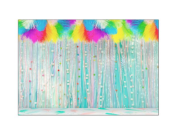 Fundo Fotográfico 2,20 x 1,50 - Carnaval Colorido Suave 032