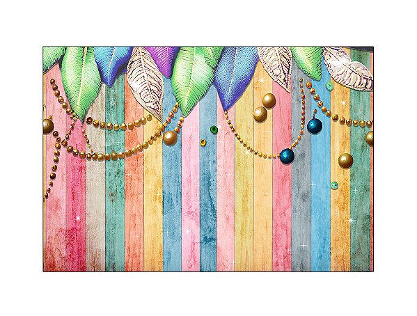 Fundo Fotográfico 2,20 x 1,50 - Carvanalesco Efeito Amadeirado 044