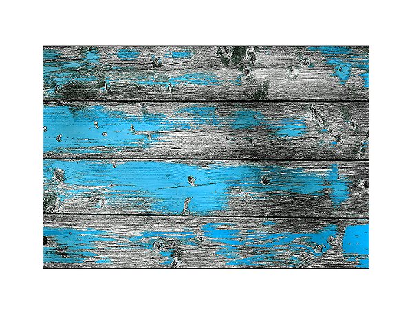 Fundo Fotográfico 2,20 x 1,50 - Efeito Madeira com Tinta Azul 004