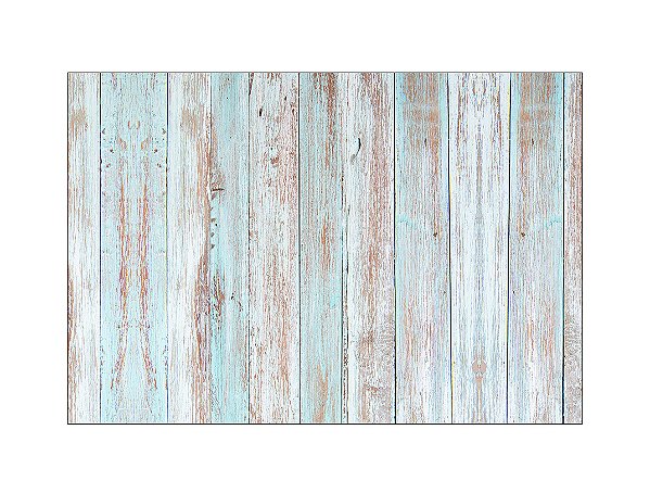 Fundo Fotográfico 2,20 x 1,50 - Efeito Madeira Rústica Azul Claro Com Branco 028