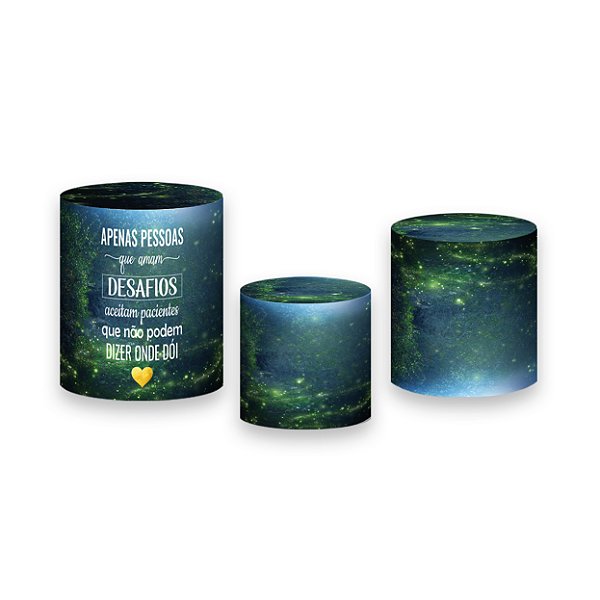 Trio De Capas De Cilindro - Profissão Medicina Veterinária Verde 008