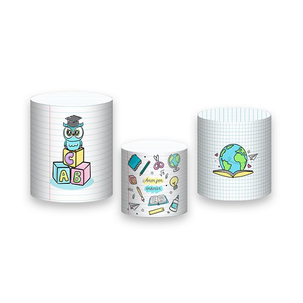 Trio De Capas De Cilindro - Feliz Dia dos Professores 013