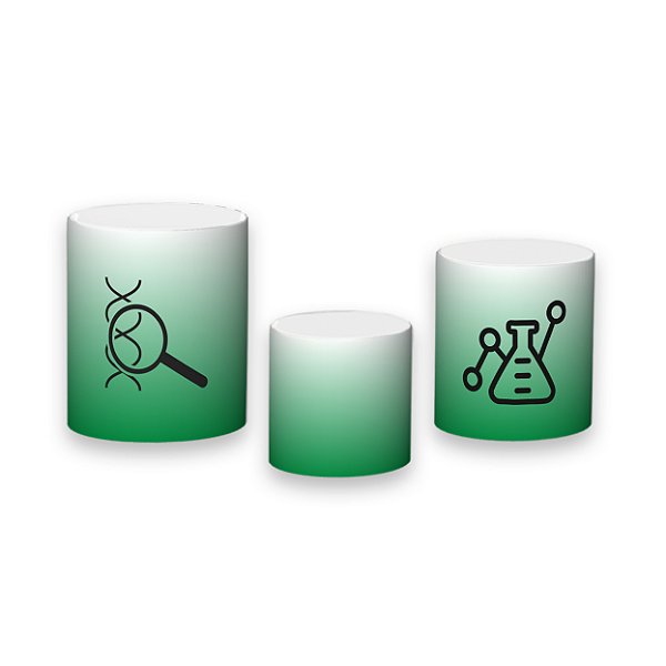 Trio De Capas De Cilindro - Biomedicina Logo 018