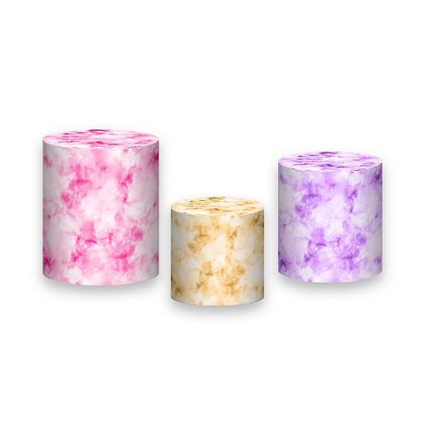 Trio De Capas De Cilindro - Tie Dye Candy 007