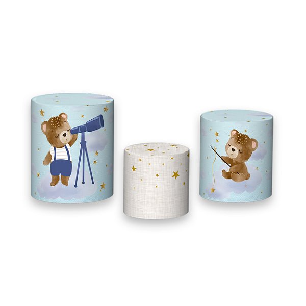 Trio De Capas De Cilindro - Chá de Bebê Ursinhos Cute 003