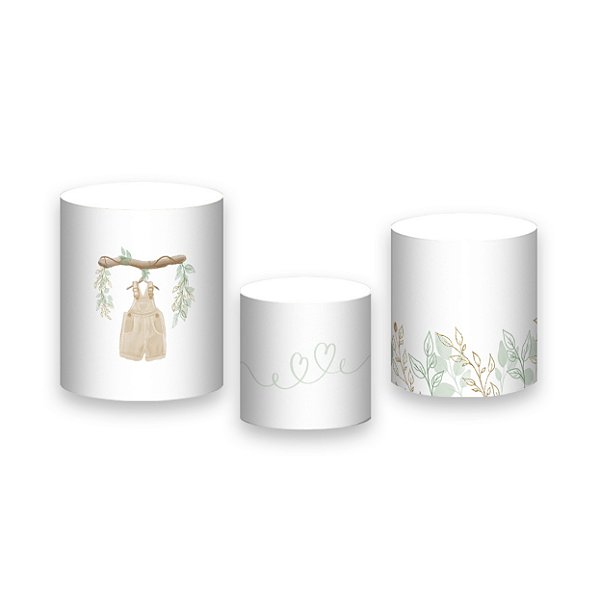 Trio De Capas De Cilindro - Chá de Bebê It´s a Boy Verde 061