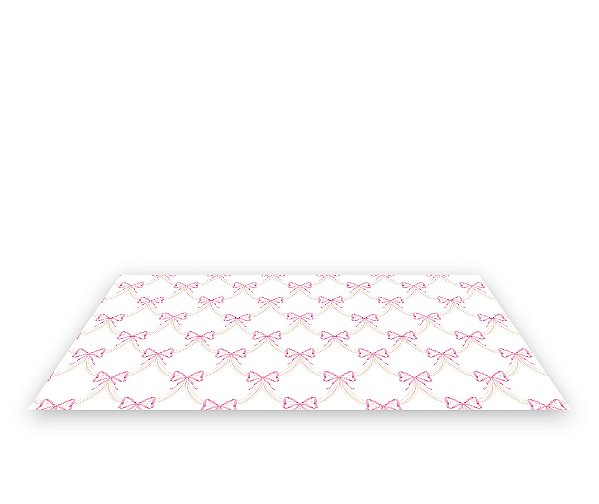 Painel De Festa Tapete Em Lona 2,50x1,35 - Laços Entrelaçados Rosa e Bege 009