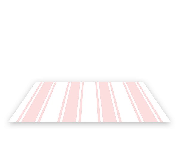Painel De Festa Tapete Em Lona 2,50x1,35 - Listras Rosa e Branco Aquarela 011