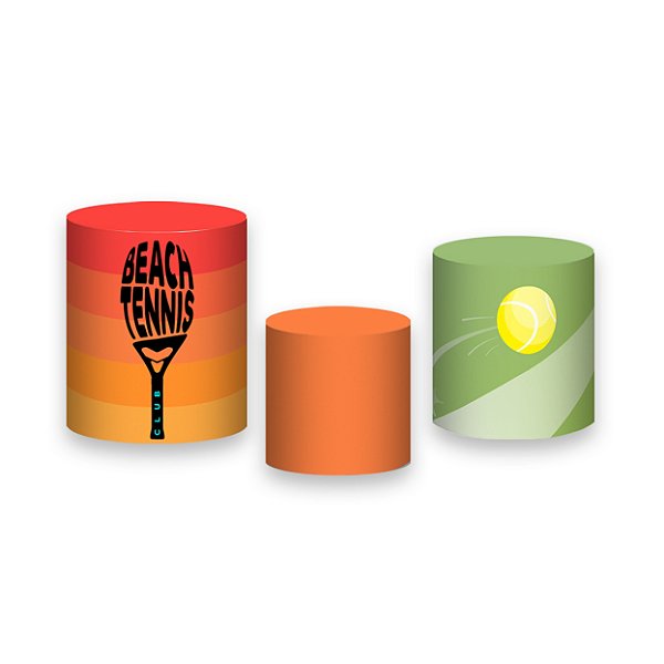 Trio De Capas De Cilindro - Beach Tennis Raquetes 009