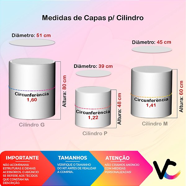 Trio De Capas De Cilindro - Fazendinha Colorida Tons Claros 030