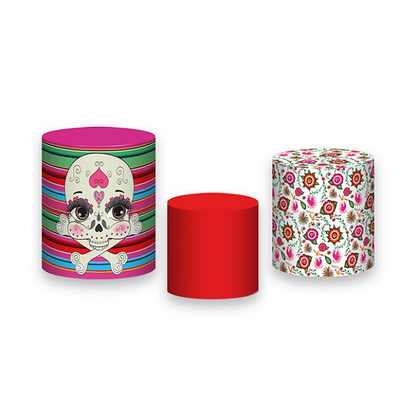 Trio De Capas De Cilindro - Frida Kahlo Cute 004