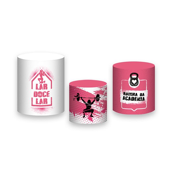 Trio De Capas De Cilindro - Academia Rosa 021