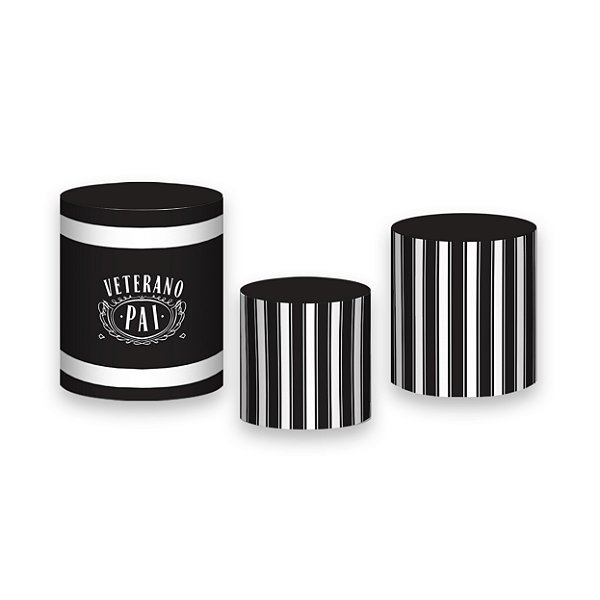 Trio De Capas De Cilindro - Dia dos Pais Preto e Branco 065