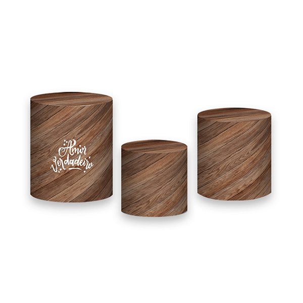 Trio De Capas De Cilindro - Dia dos Avós Efeito Madeira 074