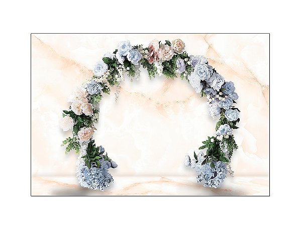 Fundo Fotográfico 2,20 x 1,50 - Dia das Mães Arco de Flores 085