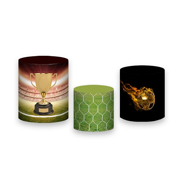 Trio De Capas De Cilindro - Futebol Bola de Ouro 019
