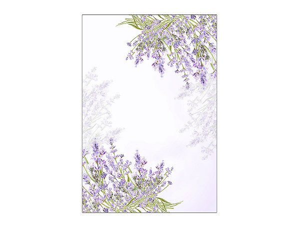 Painel De Festa Vertical 1,50 x 2,20 - Flores de Lavanda Suave 140