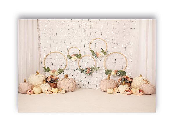 Fundo Fotográfico 2,20 x 1,50 - Cenário de Halloween Boho 035