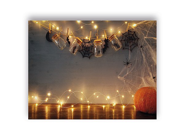 Fundo Fotográfico 1,55 x 1,20 - New Born Halloween Efeito Luzes 027