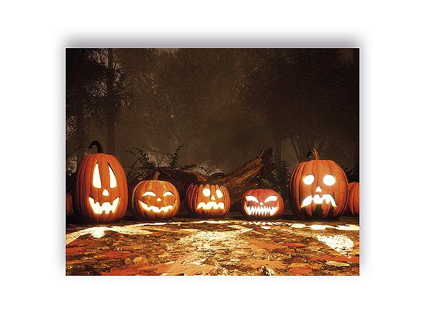Fundo Fotográfico 1,55 x 1,20 - Halloween Abóboras 038