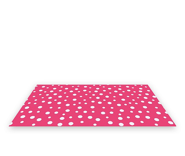 Painel De Festa Tapete Em Lona 2,50x1,35 - Pink com Poás 026