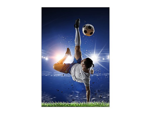 Painel De Festa Vertical 1,50 x 2,20 - Jogador de Futebol 026