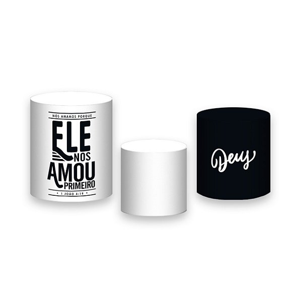 Trio De Capas De Cilindro - Religioso Ele Nos Amou Primeiro 042