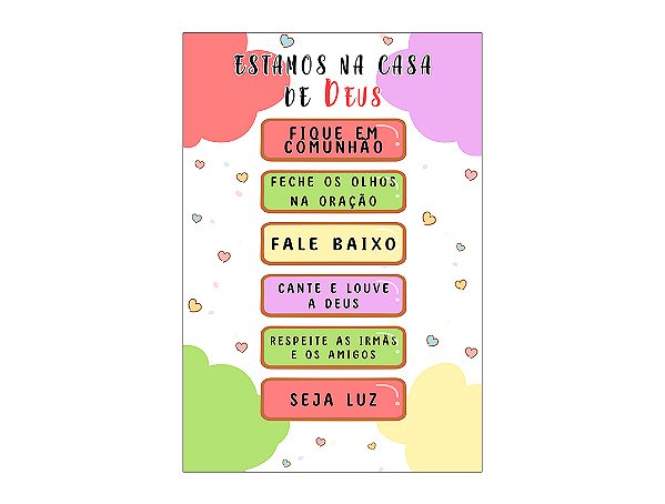 Painel De Festa Vertical 1,50 x 2,20 - Igreja Ministério Infantil 071