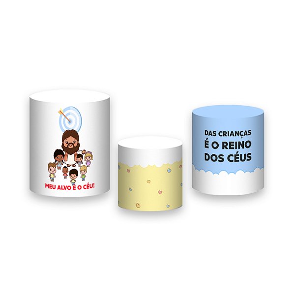 Trio De Capas De Cilindro - Igreja Ministério Infantil 044