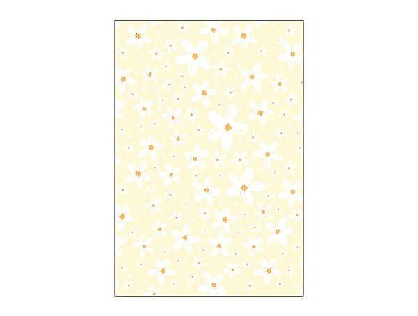Painel De Festa Vertical 1,50 x 2,20 - Margaridas Fundo Amarelo Suave 143