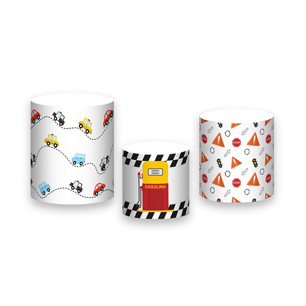 Trio De Capas De Cilindro - Cidade Carrinhos 026