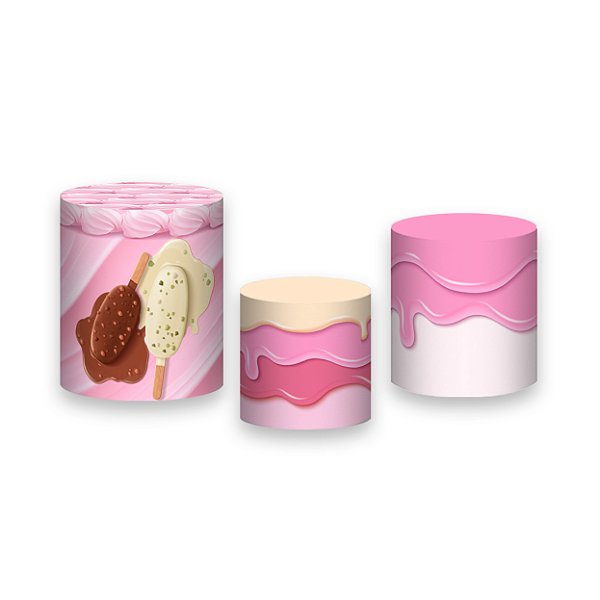 Trio De Capas De Cilindro - Sorveteria Casquinha e Picolé 024