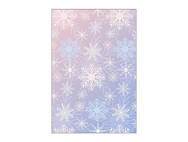 Painel De Festa Vertical 1,50 x 2,20 - Flocos de Neve 080