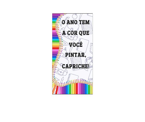 Painel De Festa Vertical 1,00x2,00 - Volta As Aulas Pintar 038