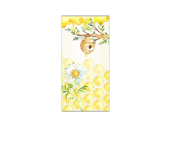 Painel De Festa Vertical 1,00x2,00 - Abelhinha Aquarela  001