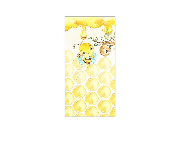 Painel De Festa Vertical 1,00x2,00 - Abelhinha Cute 005