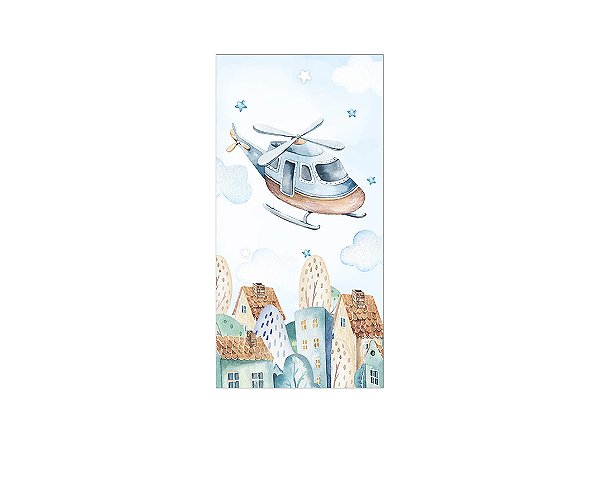 Painel De Festa Vertical 1,00x2,00 - Aviador Baby 005