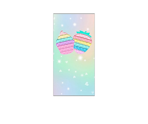 Painel De Festa Vertical 1,00x2,00 - Brinquedo Cup cake 008