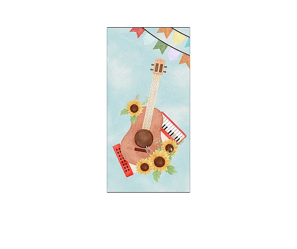 Painel De Festa Vertical 1,00 x 2,00 - Festa Junina Aquarela 036