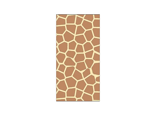 Painel De Festa Vertical 1,00 x 2,00 - Safari Estampa Girafa 021