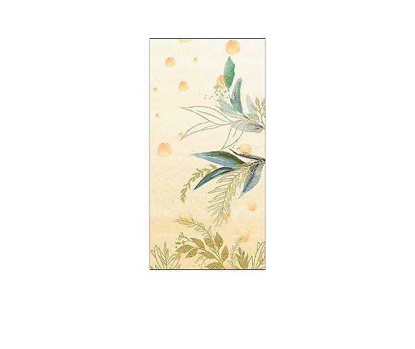 Painel De Festa Vertical 1,00 x 2,00 - Safari Bege com Folhagens 027