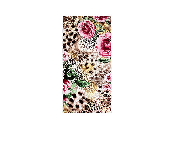 Painel De Festa Vertical 1,00 x 2,00 - Safari Animias Print Mistura 035