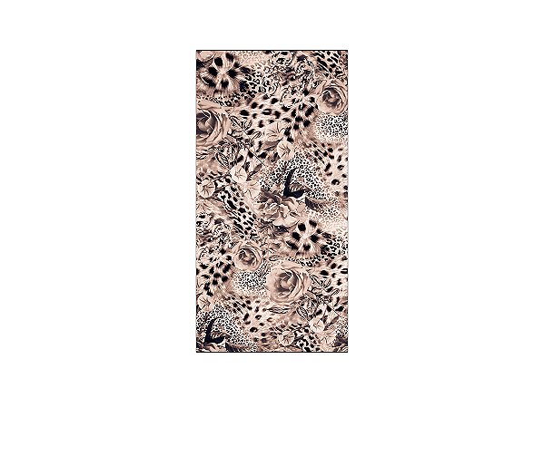 Painel De Festa Vertical 1,00 x 2,00 - Pele de Animais Print Mistura 075