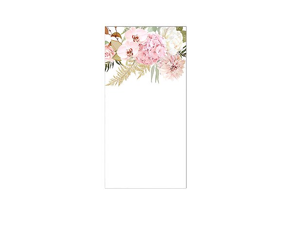 Painel De Festa Vertical 1,00 x 2,00 - Casamento Flores Elegante 027