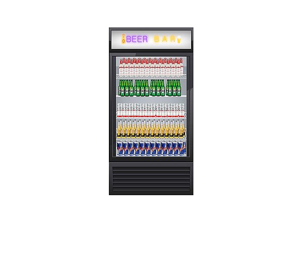 Painel De Festa Vertical 1,00 x 2,00 - Boteco Bebidas 001