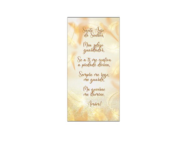 Painel De Festa Vertical 1,00 x 2,00 - Batizado Dourado 005